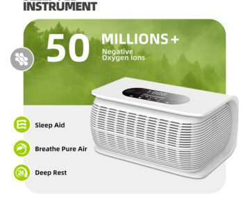 Newly Developed Negative Oxygen Ion Generator Best Desktop Hepa Filter Air Purifier Smart Control Compact Design for Home Office