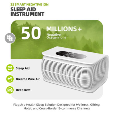 Newly Developed Negative Oxygen Ion Generator Best Desktop Hepa Filter Air Purifier Smart Control Compact Design for Home Office