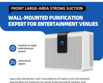 Touch Screen Portable Electric Air Purifier with Nylon Prefilter HEPA Filter Carbon Filter Tio2 Filter UVC Lamp & Plasma