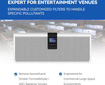 80 ㎡ room Wall-Mounted Portable Electric Air Purifier with HEPA H13/H14 WiFi & App-Controlled Ozone-Free