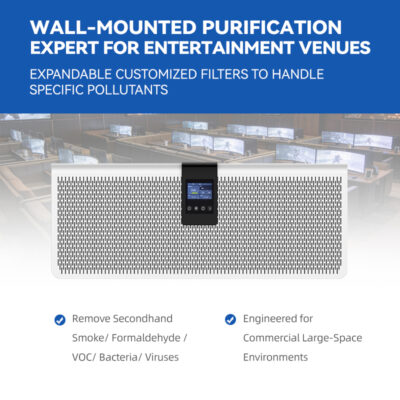 80 ㎡ room Wall-Mounted Portable Electric Air Purifier with HEPA H13/H14 WiFi & App-Controlled Ozone-Free