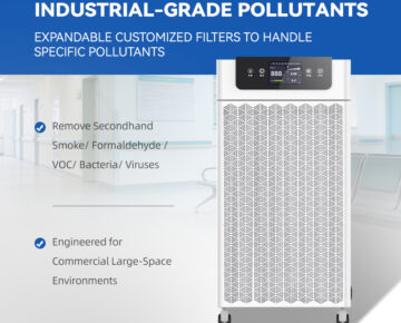 1500 Cubic Meters/hour Smart Air Purifier Air Quality Indicator Light HEPA High-Efficiency Filter Portable WiFi Enabled