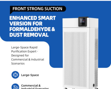 High Performance 2400 m³/h Portable Electric Air Purifier Smart WiFi Control Hepa Filter Formaldehyde Removal Intelligent