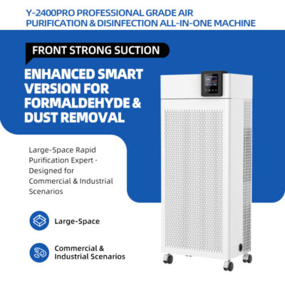 High Performance 2400 m³/h Portable Electric Air Purifier Smart WiFi Control Hepa Filter Formaldehyde Removal Intelligent