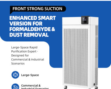 High Performance HEPA Air Purifier WiFi/App Control UV Sterilization Plasma Formaldehyde Removal Portable US English